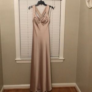Calvin Klein champagne gown